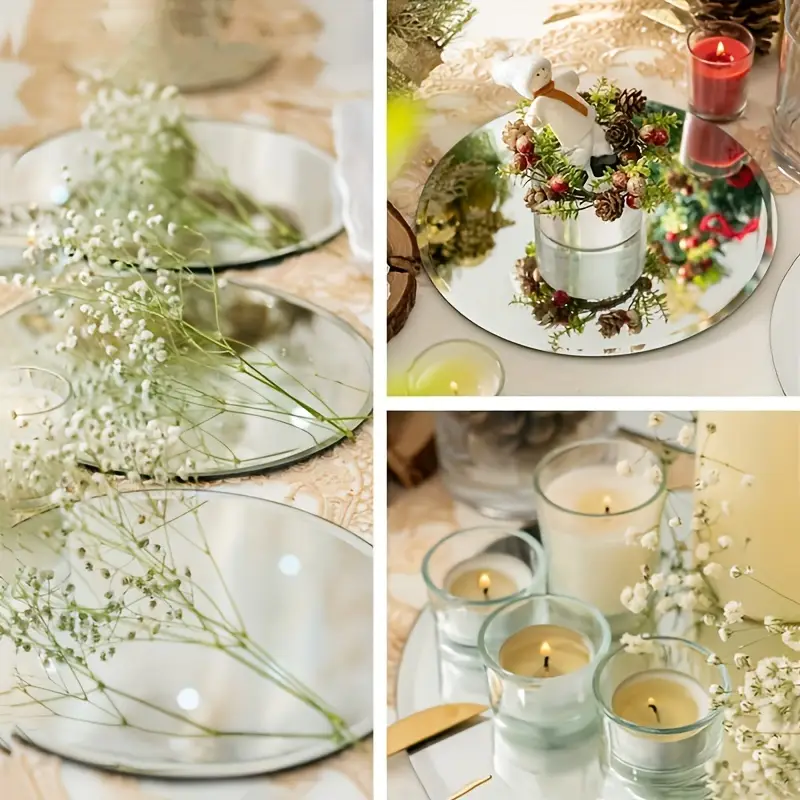 Set 6 Oglinzi Autoadezive Cercuri – Acrilic Reflectorizant, 20x20 cm, Decor Modern [18]