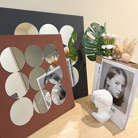 Set Oglinzi Acrilice Autoadezive Buline – Decor Perete, Mobilă, Reflectorizante, 3 cm / 5 cm [2]