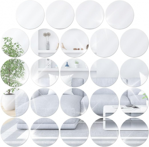 Set Oglinzi Acrilice Autoadezive Buline – Decor Perete, Mobilă, Reflectorizante, 3 cm / 5 cm [18]