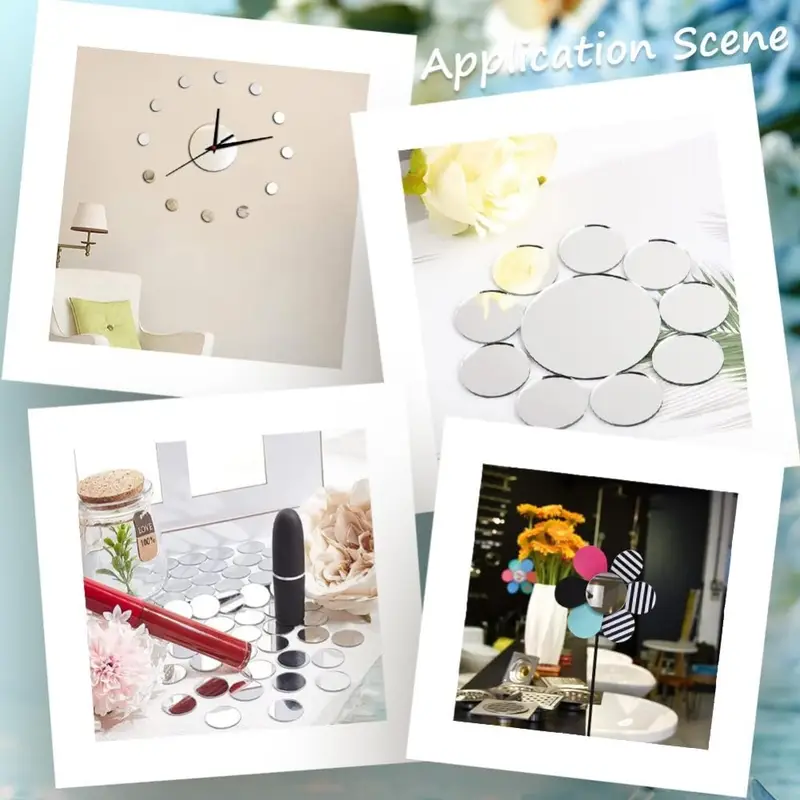 Set Oglinzi Acrilice Autoadezive Buline – Decor Perete, Mobilă, Reflectorizante, 3 cm / 5 cm [4]