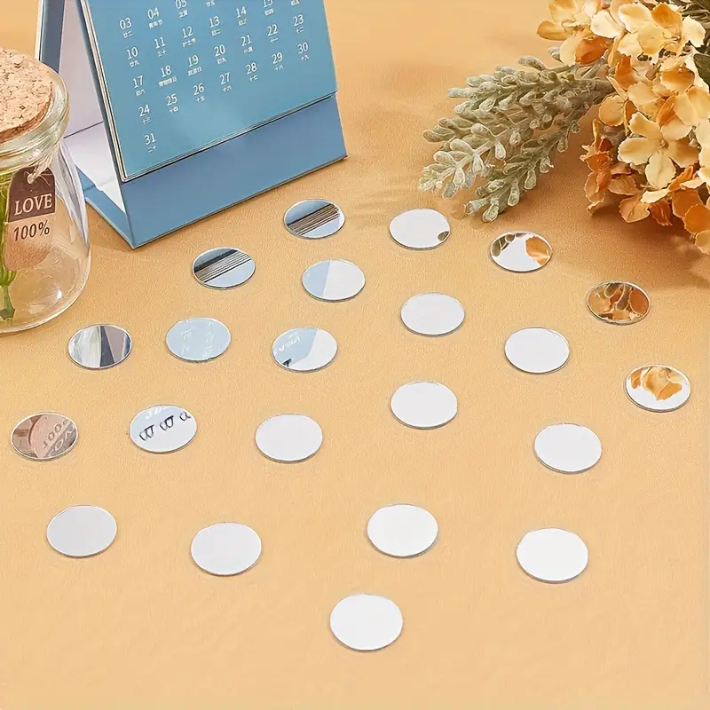 Set Oglinzi Acrilice Autoadezive Buline – Decor Perete, Mobilă, Reflectorizante, 3 cm / 5 cm [22]