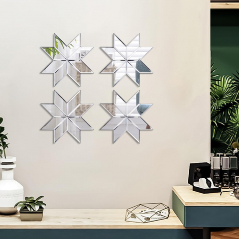 Set 100 Oglinzi Autoadezive Diamant Romb – Acrilic Reflectorizant, 2.5x1.3 cm, Decor Modern [3]