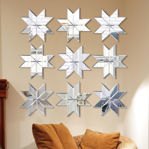 Set 100 Oglinzi Autoadezive Diamant Romb – Acrilic Reflectorizant, 2.5x1.3 cm, Decor Modern [2]