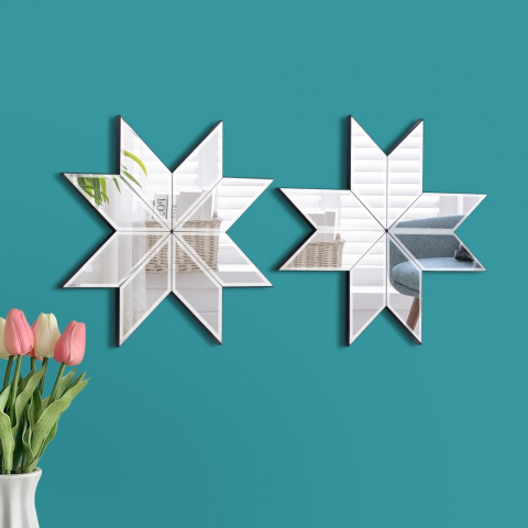 Set 100 Oglinzi Autoadezive Diamant Romb – Acrilic Reflectorizant, 2.5x1.3 cm, Decor Modern [6]
