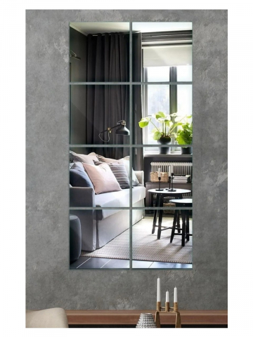 Set 4 Oglinzi Autoadezive Pătrate – Acrilic Reflectorizant, 20x20 cm, Decor Perete Modern [10]