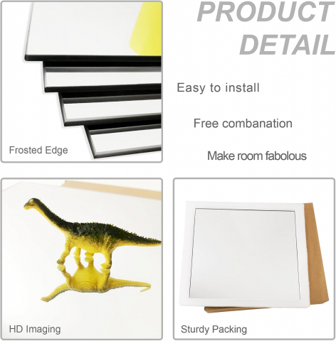 Set 4 Oglinzi Autoadezive Pătrate – Acrilic Reflectorizant, 20x20 cm, Decor Perete Modern [11]