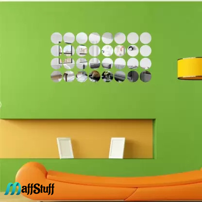 Oglinzi Acrilice Decorative Autoadezive sub Forma de Bulina Pentru Perete si Mobila [2]