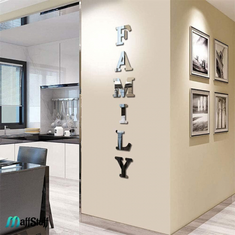 Oglinzi Tematice - Oglinzi Decorative de Perete, Moderne, Model FAMILY