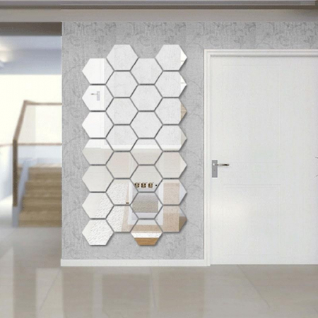 Oglinzi Decorative Hexagonale , 12.5 x 11 x 6.3 cm [1]