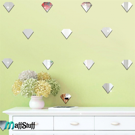 Oglinzi Decorative de Perete, Moderne, Model Diamant, din Acril de Calitate Superioara [11]