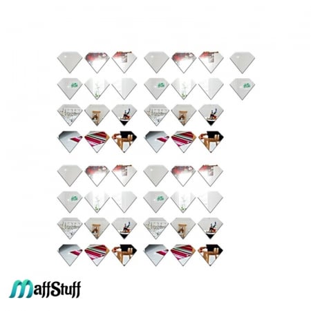 Oglinzi Decorative de Perete, Moderne, Model Diamant, din Acril de Calitate Superioara [7]