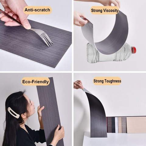 Panou autoadeziv gri 60x12 cm – impermeabil și izolator pentru plintă, pervaz sau brau decorativ [6]