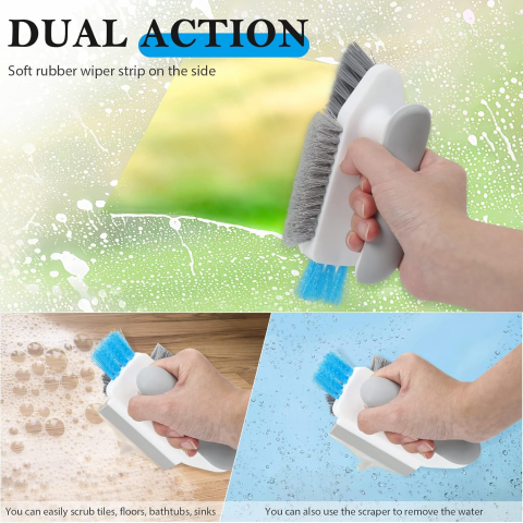 Perie Multifuncțională 4în1 – Curățenie Bucătărie, Baie, Balcon, Peri Aspri, Racletă, PVC [7]