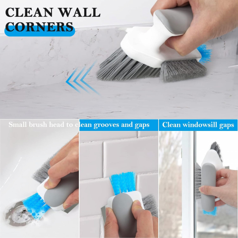 Perie Multifuncțională 4în1 – Curățenie Bucătărie, Baie, Balcon, Peri Aspri, Racletă, PVC [10]