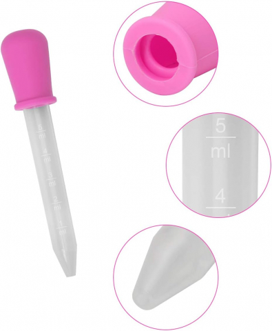 Pipetă Gradată 5 ml – Precizie și Siguranță, PVC + Silicon Fără BPA [10]