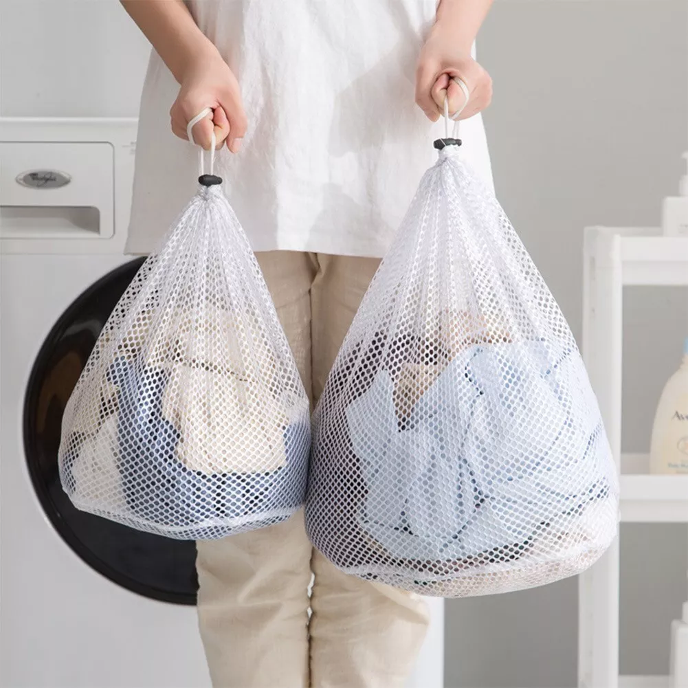 Sac de Spălat Rufe – Protecție Delicată, Material Textil Alb Pur [17]