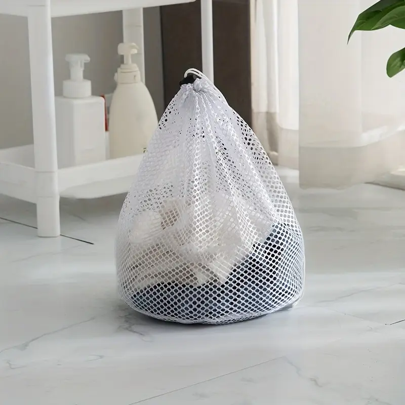 Curățenie - Întreținere - Sac de Spălat Rufe – Protecție Delicată, Material Textil Alb Pur