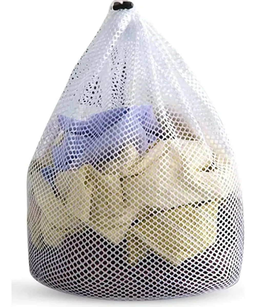Sac de Spălat Rufe – Protecție Delicată, Material Textil Alb Pur [9]