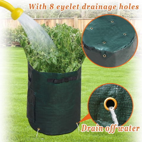 Sac pentru Plantat Legume și Fructe – Cartofi, Ceapă, Roșii, PVC Premium, 27x32 cm, 26.5 L [12]