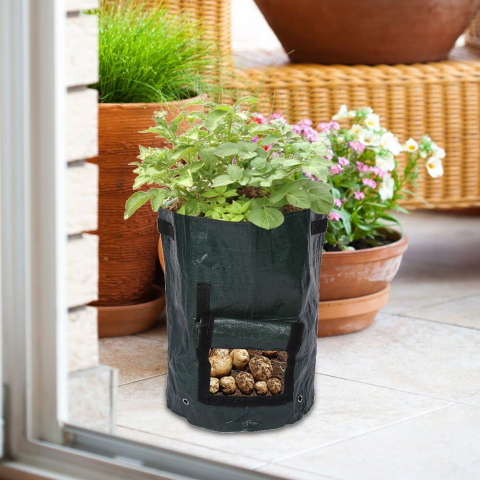 Sac pentru Plantat Legume și Fructe – Cartofi, Ceapă, Roșii, PVC Premium, 27x32 cm, 26.5 L [23]