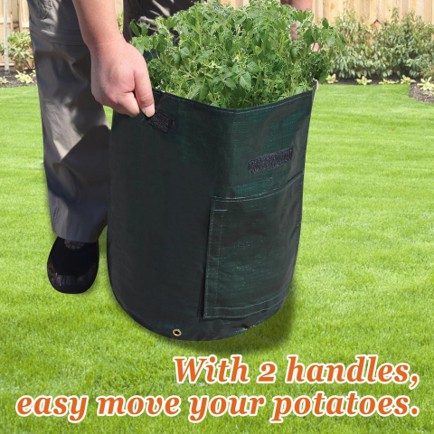 Sac pentru Plantat Legume și Fructe – Cartofi, Ceapă, Roșii, PVC Premium, 27x32 cm, 26.5 L [2]