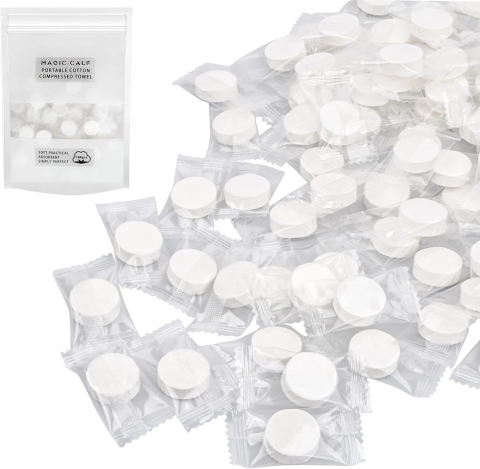 Șervețele Umede Comprimate – Hipoalergenice, Biodegradabile, Set 100 Bucăți [2]