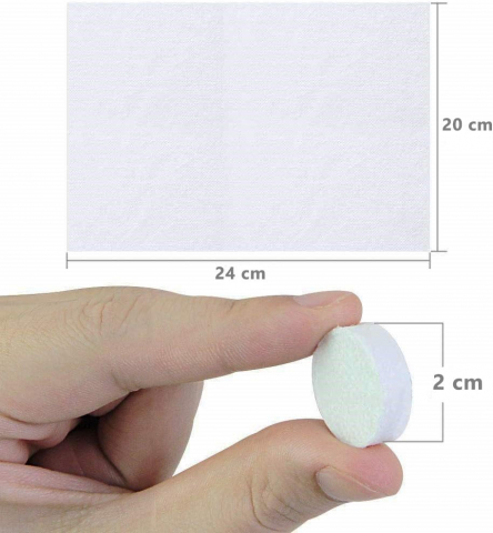 Șervețele Umede Comprimate – Hipoalergenice, Biodegradabile, Set 100 Bucăți [7]