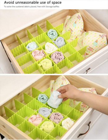 Set 10 Accesorii pentru organizatoare de Sertar in forma de X [5]