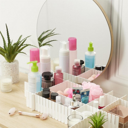 Set 10 Accesorii pentru organizatoare de Sertar in forma de X