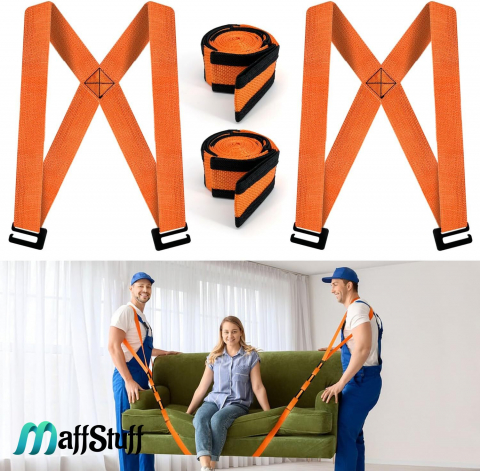 Unelte - Accesorii DIY - Dispozitiv mutat mobila dispozitiv ridicat mobila CHINGI MANIPULARE OBIECTE VOLUMINOASE Set curele pentru ridicat si transportat dispozitiv pentru mutat mobila ham carat mobila carat mobila set transportat si ridicat mobila