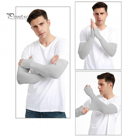 Set 2 mâneci elastice protecție braț și mână – unisex, UV [8]
