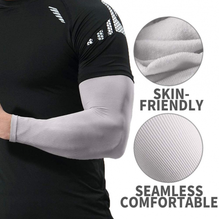 Set 2 mâneci elastice protecție braț și mână – unisex, UV [2]