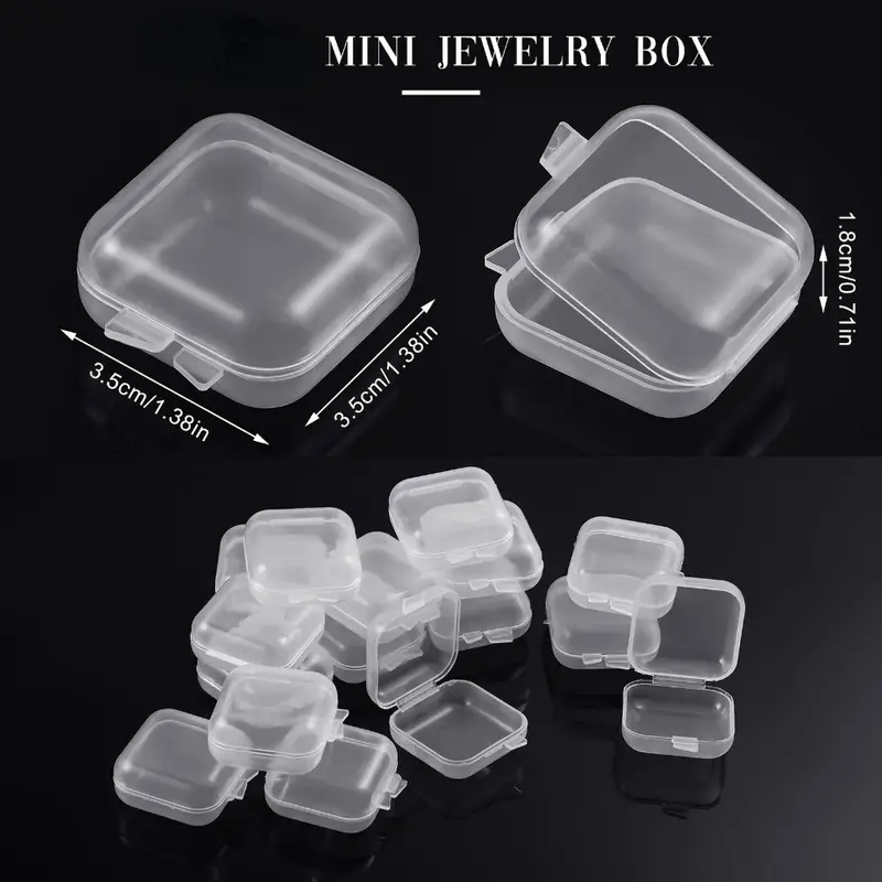 Set 20 Cutii Organizatoare Bijuterii – PVC Transparent, Inele, Cercei, Pandantive, Brățări [15]