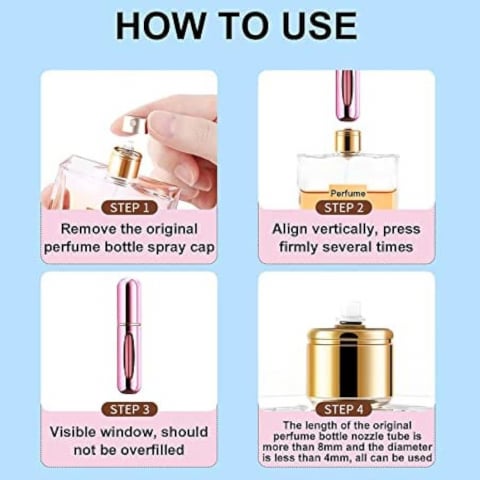 Set 3 x Sticluțe Pulverizatoare pentru Parfum, Reîncărcabile, 5 ml – Perfecte pentru Poșetă și Călătorii [3]
