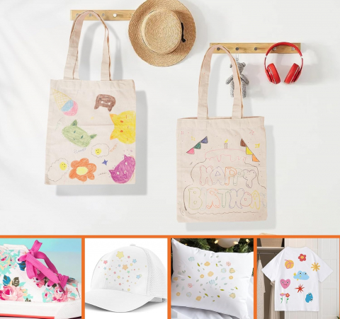Set 8 Markere Duble cu Transfer Termic pentru Haine și Țesături – Design Personalizat [6]