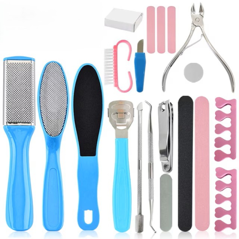 Produse Îngrijire Personală - set 20 instrumente ingrijire calcaie si cuticule MaffStuff