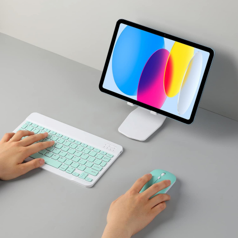Set Tastatură și Mouse Wireless MaffStuff® – Bluetooth, Silențios, Ultra-Subțire, Compatibil Windows, Mac, Android, iOS [12]