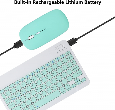 Set Tastatură și Mouse Wireless MaffStuff® – Bluetooth, Silențios, Ultra-Subțire, Compatibil Windows, Mac, Android, iOS [4]