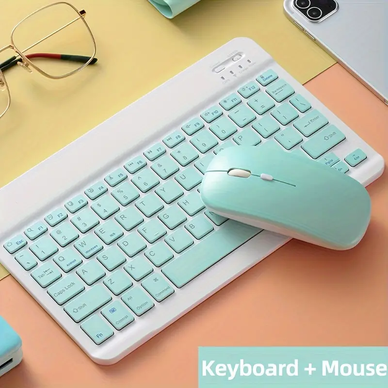 Set Tastatură și Mouse Wireless MaffStuff® – Bluetooth, Silențios, Ultra-Subțire, Compatibil Windows, Mac, Android, iOS [6]