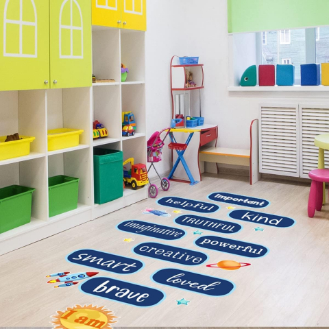 Sticker Autoadeziv Decorativ cu Mesaje Motivationale pentru Camera Copilului – Design Colorat și Educațional [6]