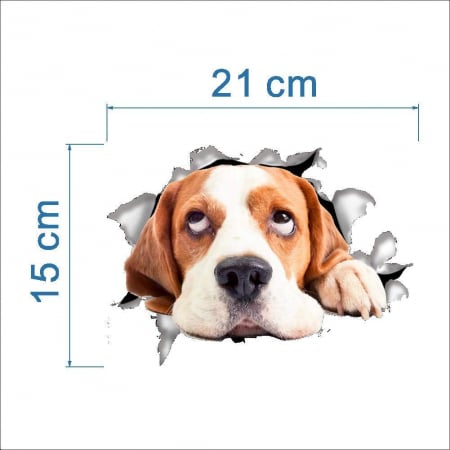 Sticker Decorativ Caine 3D [8]