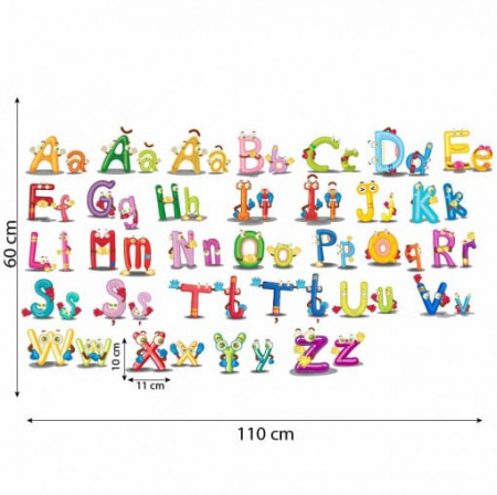 Sticker decorativ cu literele alfabetului [2]