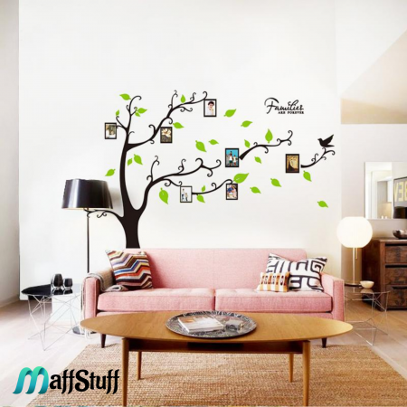 sticker decorativ perete pom cu rame foto [5]