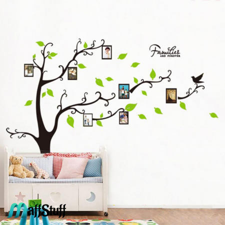sticker decorativ perete pom cu rame foto [8]