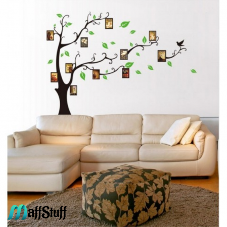 sticker decorativ perete pom cu rame foto [2]