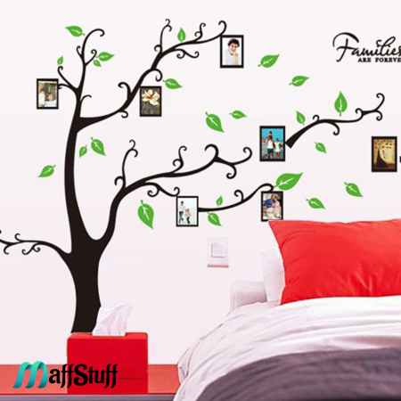 sticker decorativ perete pom cu rame foto [4]