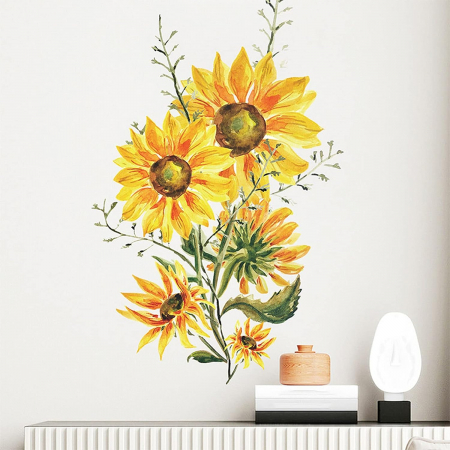 Sticker Decorativ Floarea Soarelui [4]