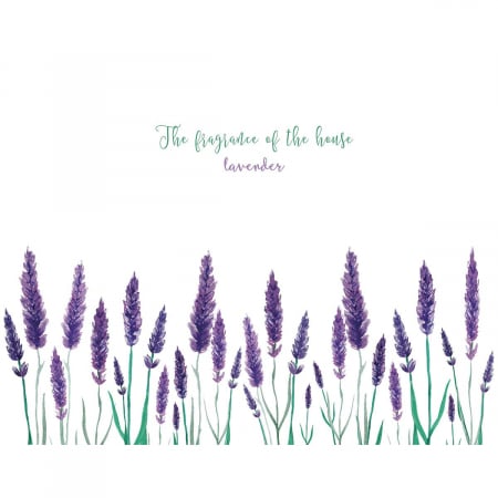 Sticker Decorativ,  Flori de Lavanda [2]