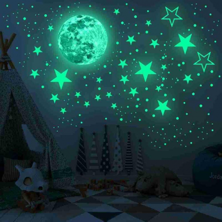 Sticker fosforescent luna [2]