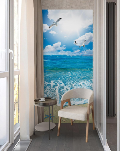 Sticker decorativ ușă 3D Autocolant ușă efect 3D realist Sticker ușă model Malul Mării Autocolant adeziv ușă 78x200 cm Sticker ușă design peisaj marin Autocolant decorativ ușă peisaj maritim Sticker ușă interior 3D Autocolant ușă peisaj litoral Sticker ușă autoadeziv 3D Autocolant ușă efect vizual 3D [12]